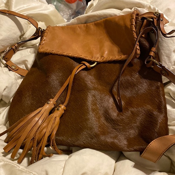 Cavakanti genuine leather cow hide crossbody - Picture 1 of 6